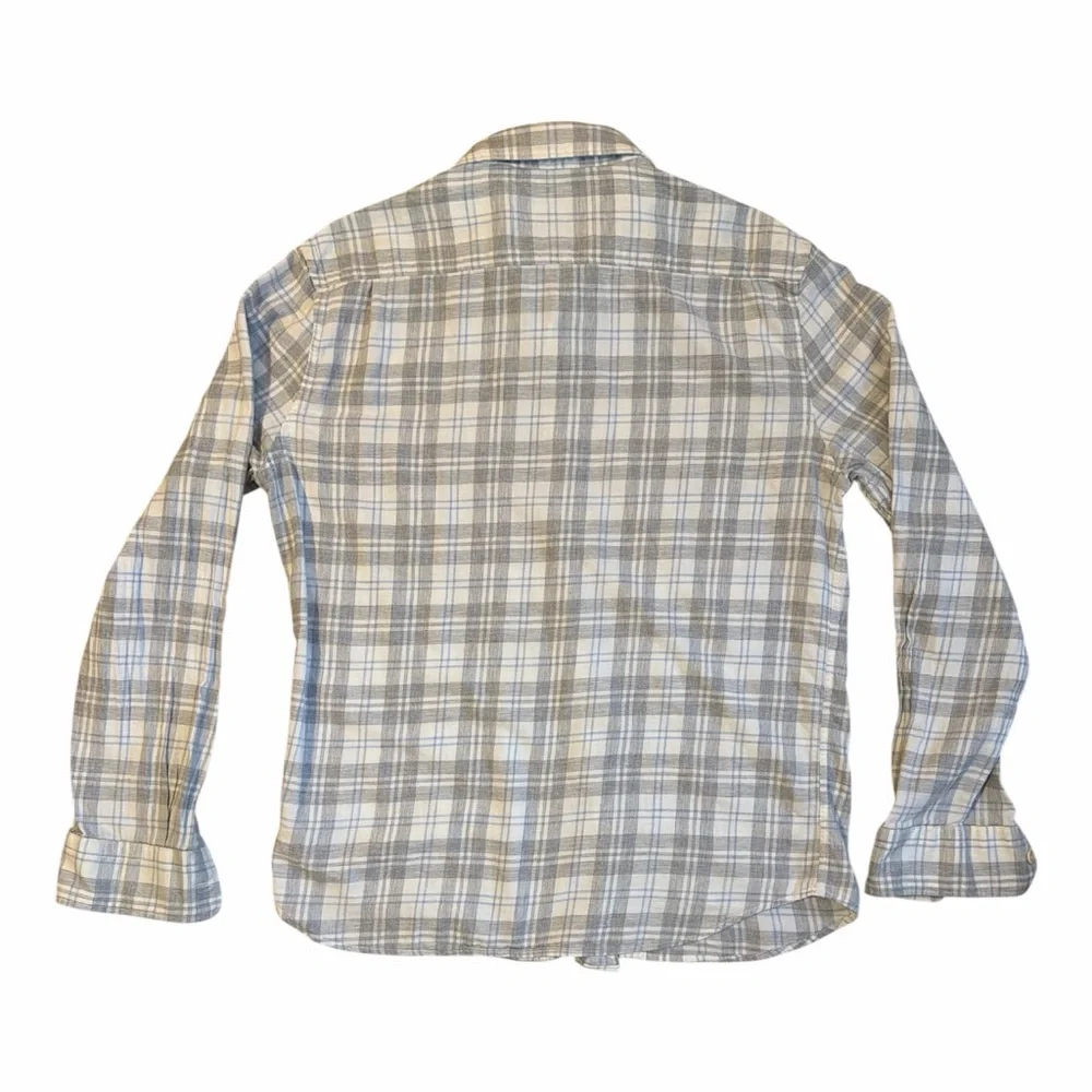 Faherty Slim Fit Organic Cotton Plaid Flannel Shirt Mens‎ L